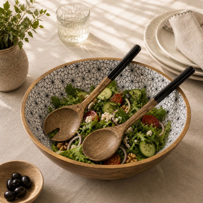 Couvert à salade, BLACK