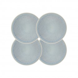 Lot de 4 grandes assiettes, BOREA