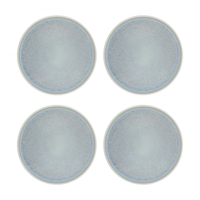 Lot de 4 grandes assiettes, BOREA
