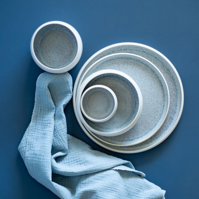 Lot de 4 petites assiettes, BOREA