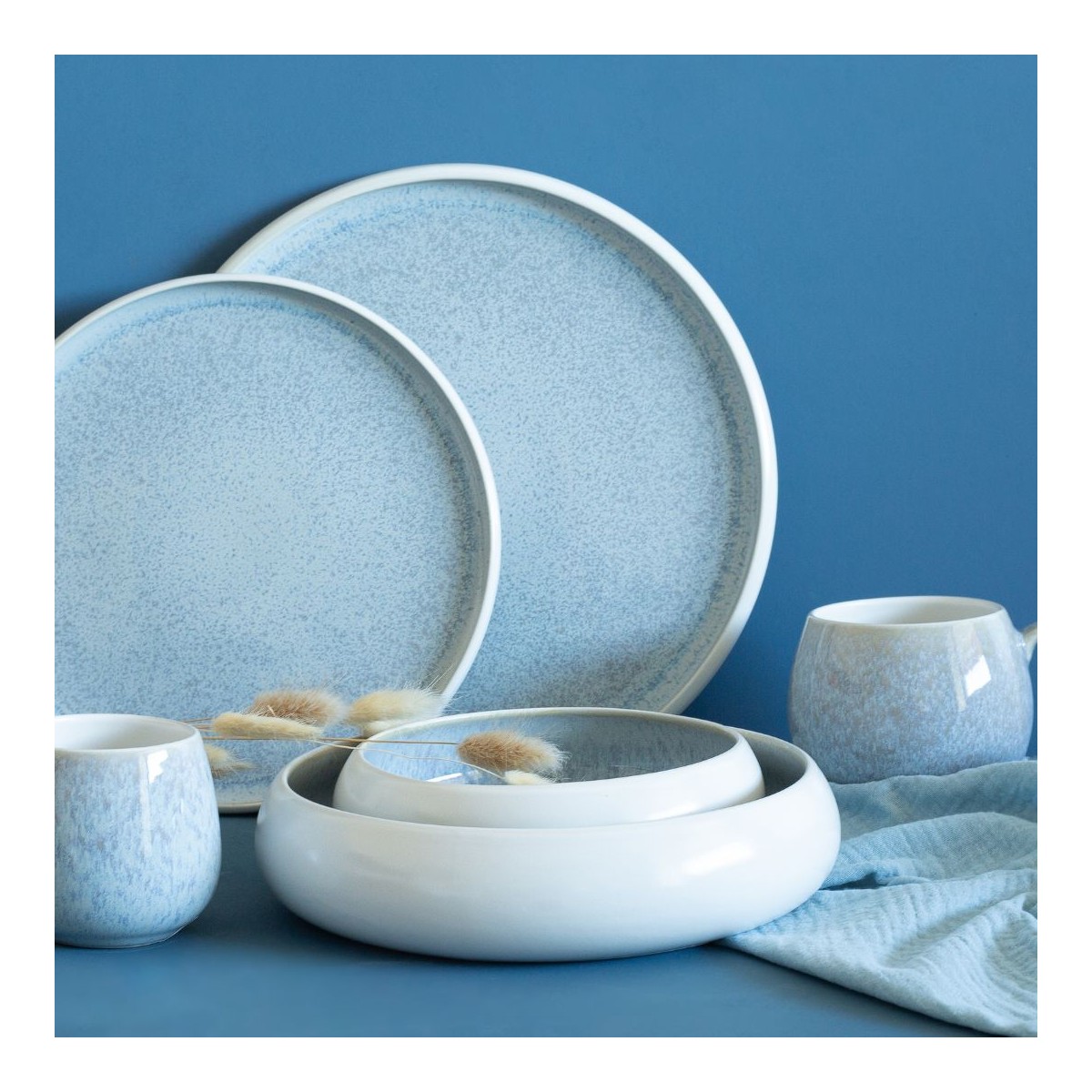 Lot de 4 assiettes creuses, BOREA
