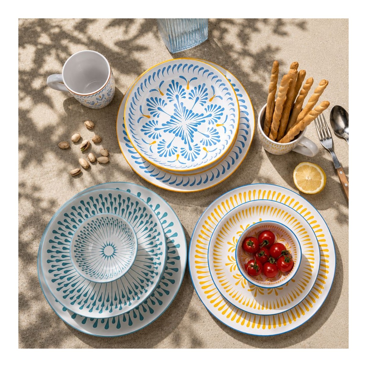 Lot de 6 assiettes creuses, KYOTO