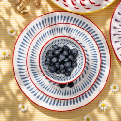 Lot de 6 grandes assiettes, KYOTO