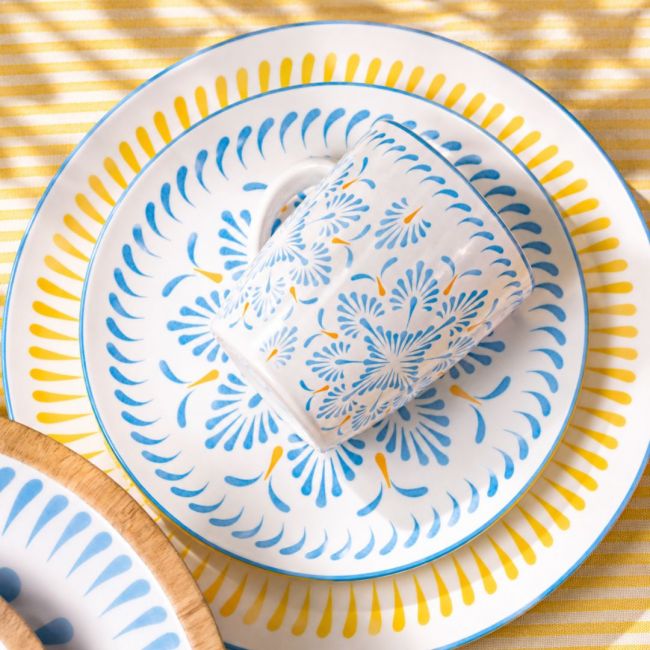 Lot de 6 grandes assiettes, KYOTO