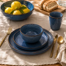 Lot de 6 grandes assiettes, BLUE MOON