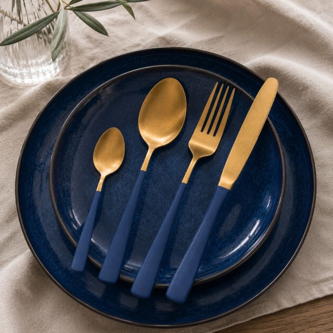 Service d'assiettes et ménagères 42 pièces, BLUE MOON