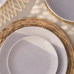 Lot de 6 assiettes à dessert, TERRE DE SIENNE