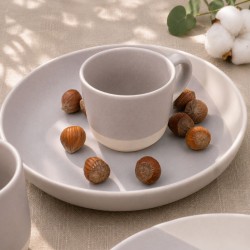 Lot de 6 assiettes creuses, TERRE DE SIENNE