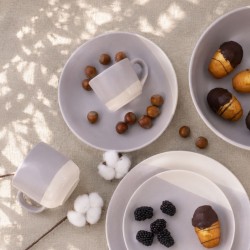 Lot de 6 mugs, TERRE DE SIENNE