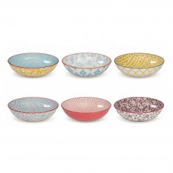 Lot de 6 assiettes creuses design 1, SABAE
