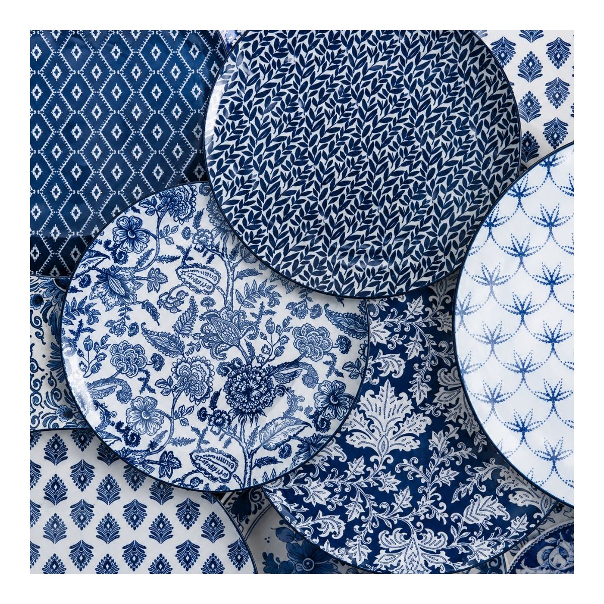 Service d'assiettes et bols 18 pièces, MAJORELLE