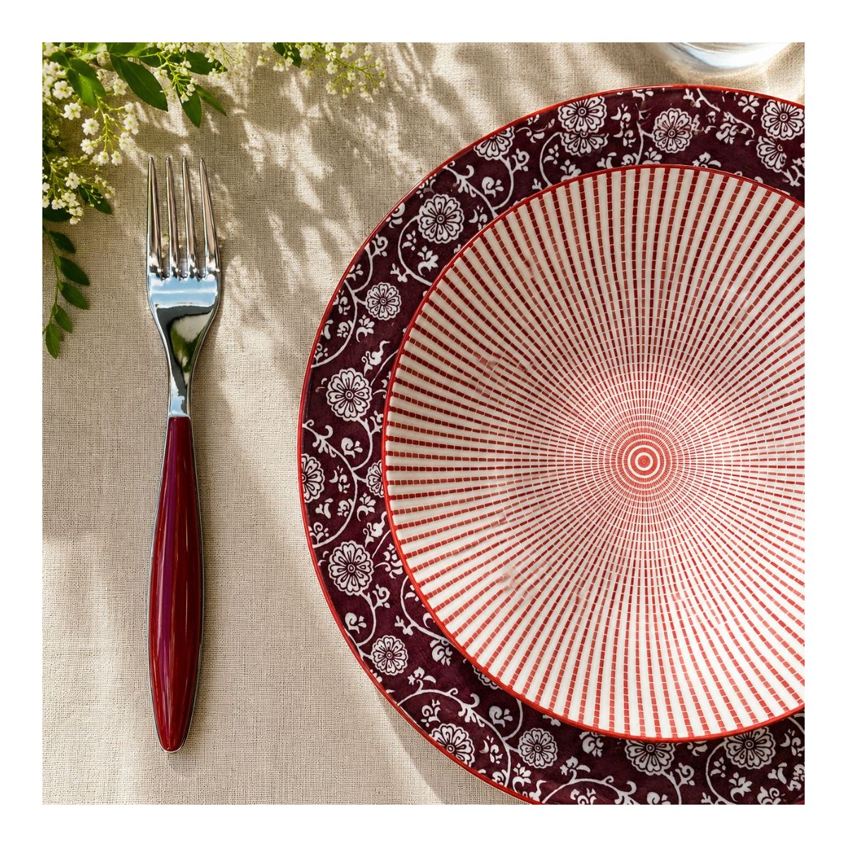 Lot de 6 assiettes creuses design 1, SABAE