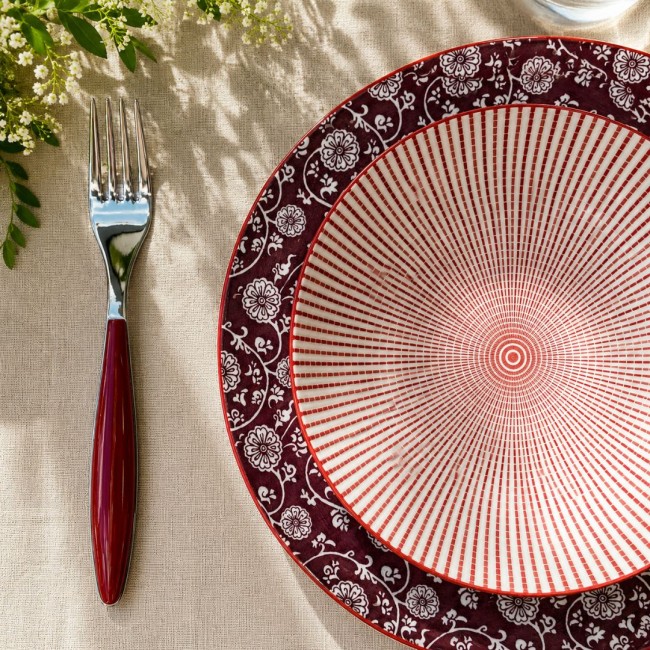 Lot de 6 assiettes à dessert design 1, SABAE