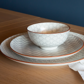 Collection Slow : vaisselle grise graphique et tendance | Artime